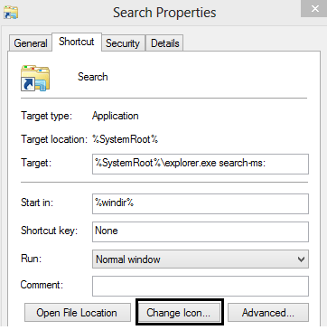 Shortcut Properties